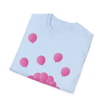 T-Shirt adulte mixte Ballons roses