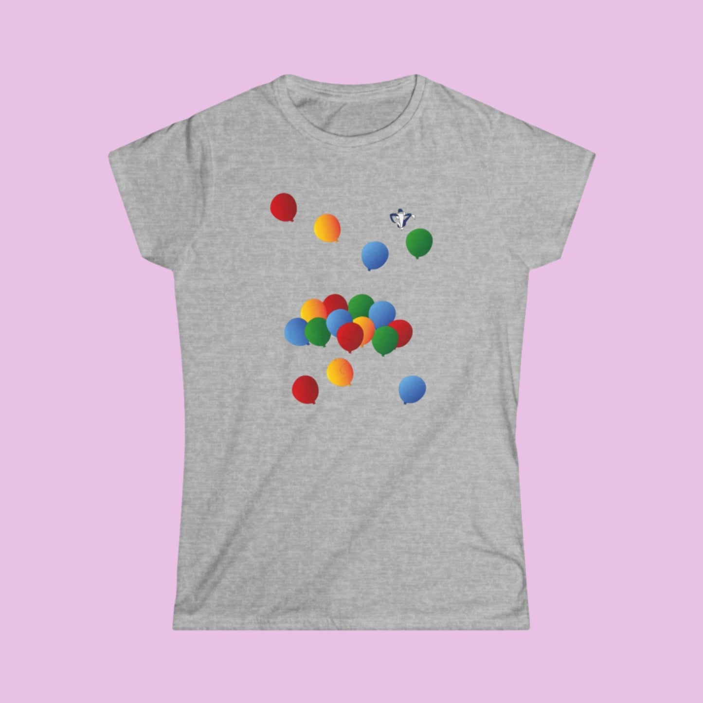 Tee-shirt femme Ballons de couleur (à personnaliser)