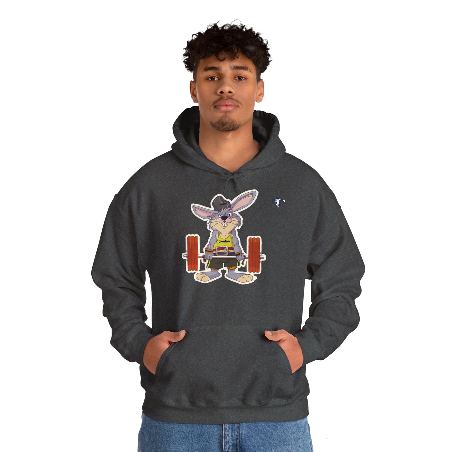 Sweatshirt à capuche adulte mixte Lapin muscu