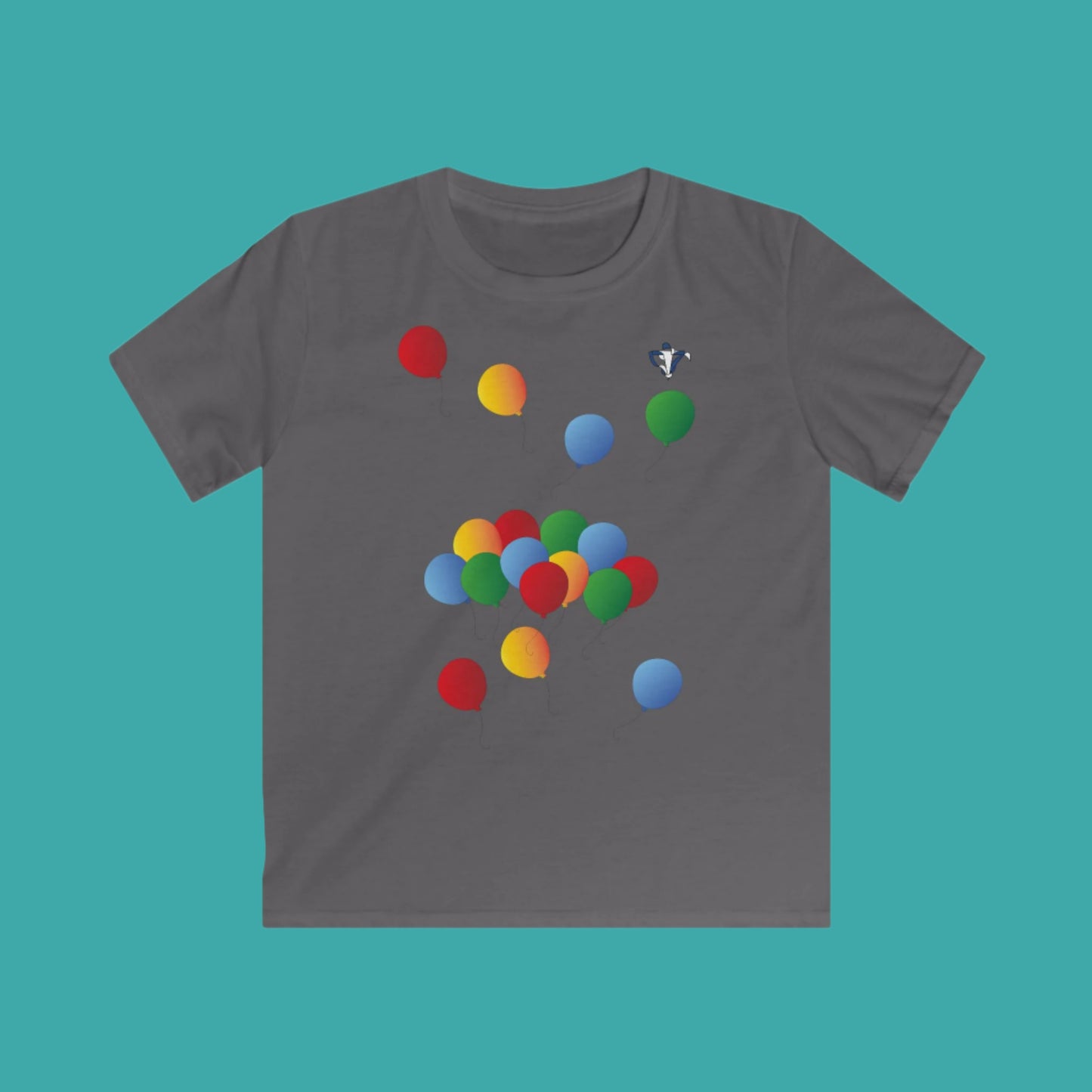 Tee-shirt enfant Ballons de couleur Personnalisation FACE