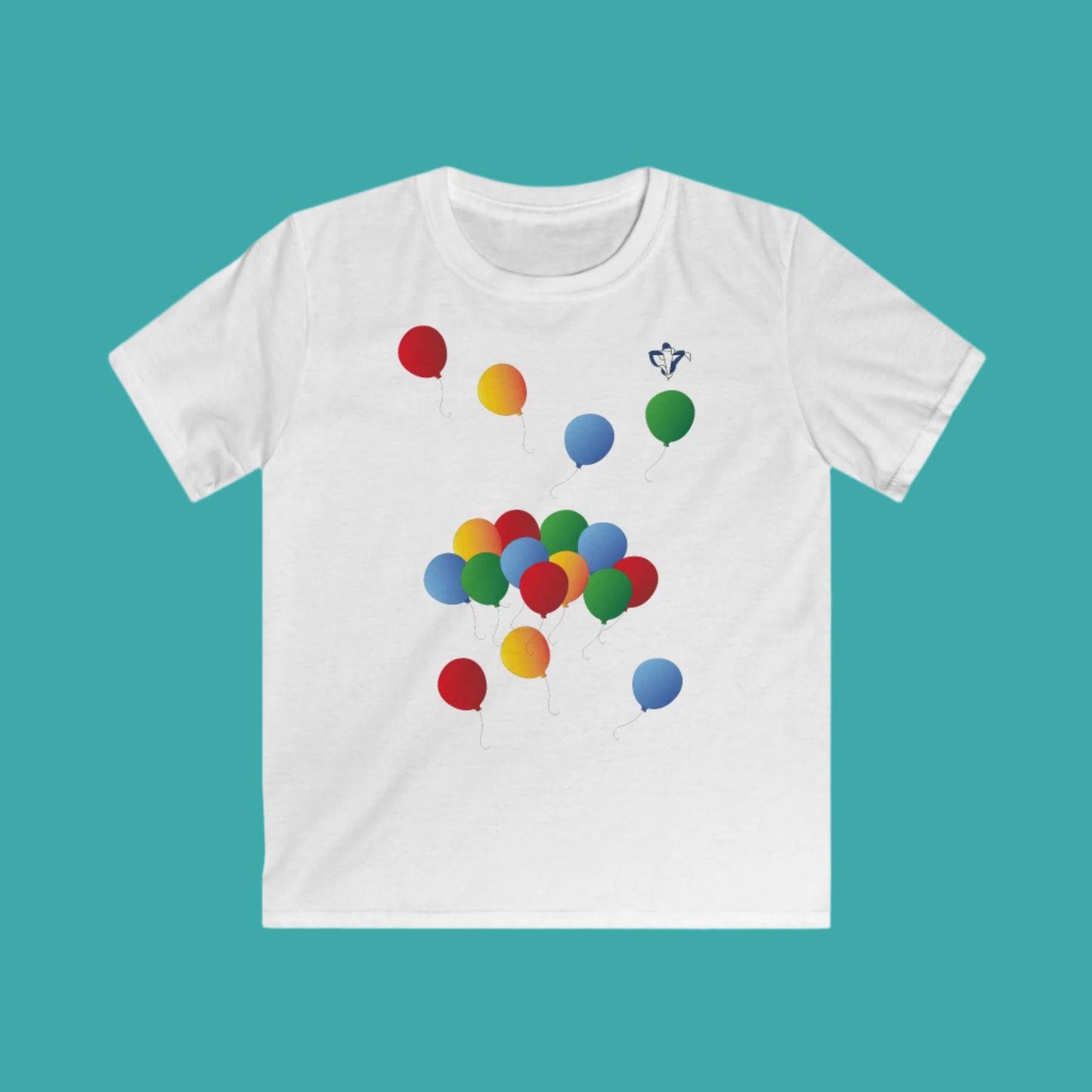 Tee-shirt enfant Ballons de couleur Personnalisation FACE