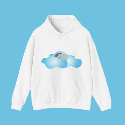 Sweatshirt à capuche adulte mixte Chats et nuages