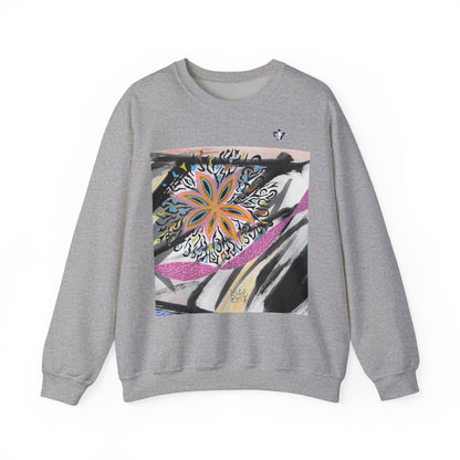 Sweatshirt adulte mixte Fleur multicolore (à personnaliser)