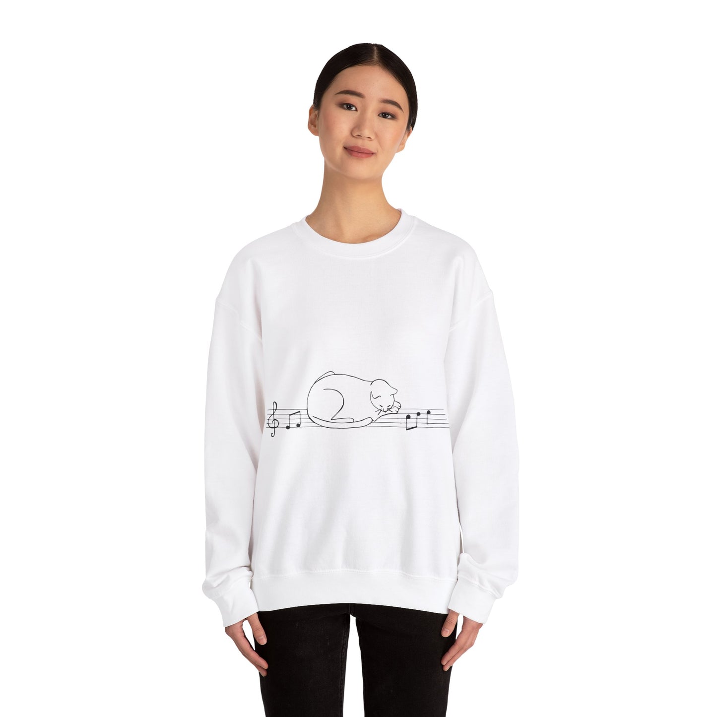 Sweatshirt adulte mixte chat et portée