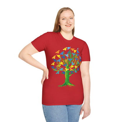 T-Shirt adulte mixte Arbre aux oiseaux (à personnaliser)