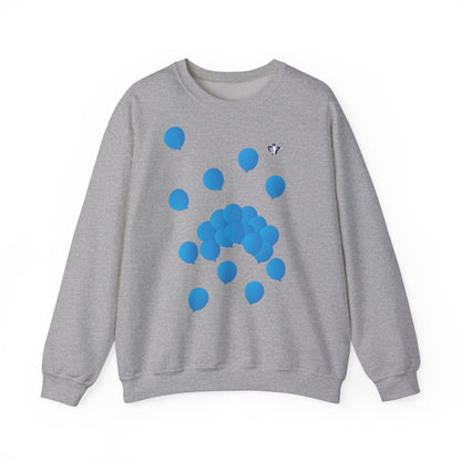 Sweatshirt adulte mixte Ballons bleus (à personnaliser)