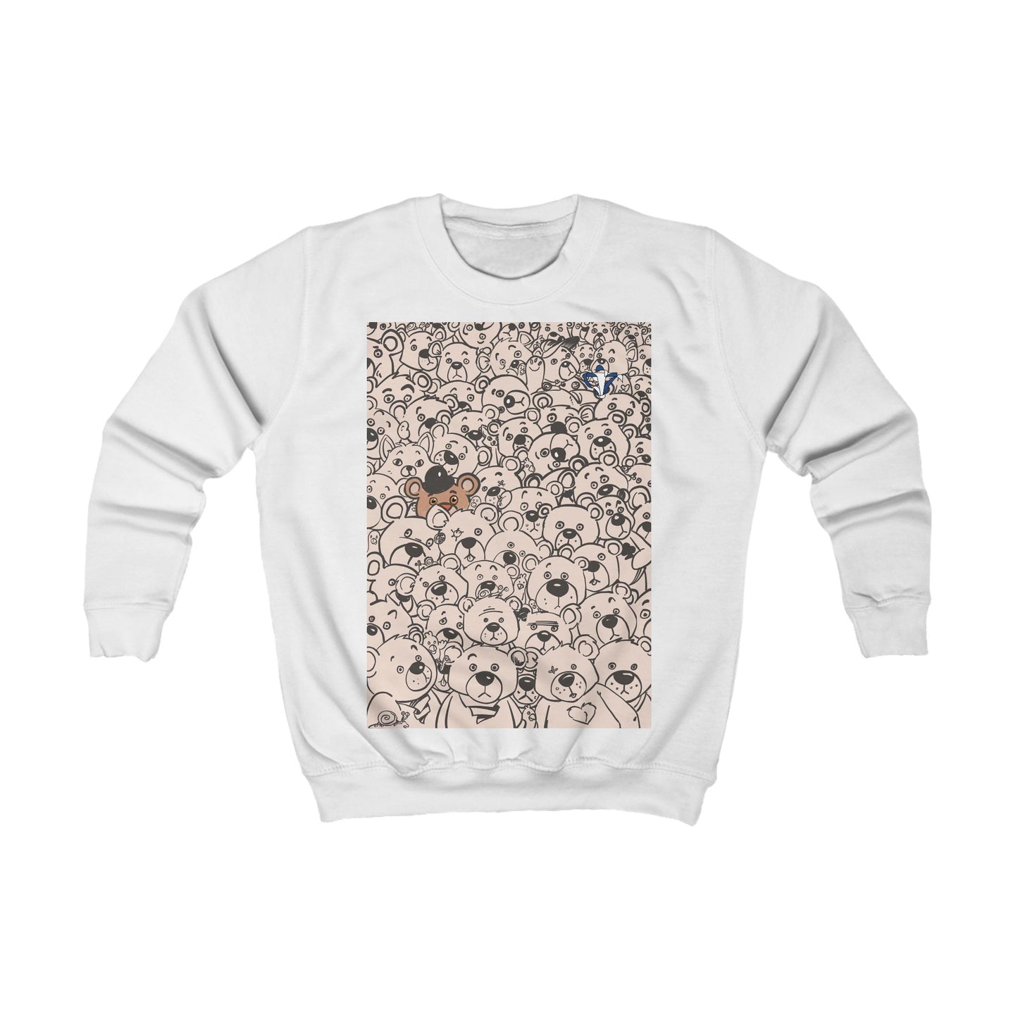 Sweatshirt enfant Les oursons beiges