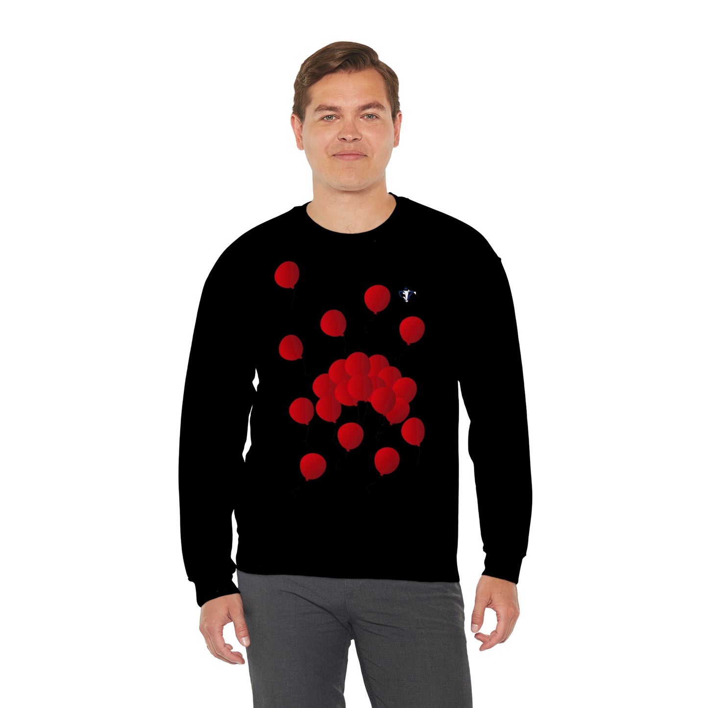 Sweatshirt adulte mixte Ballons rouges (à personnaliser)