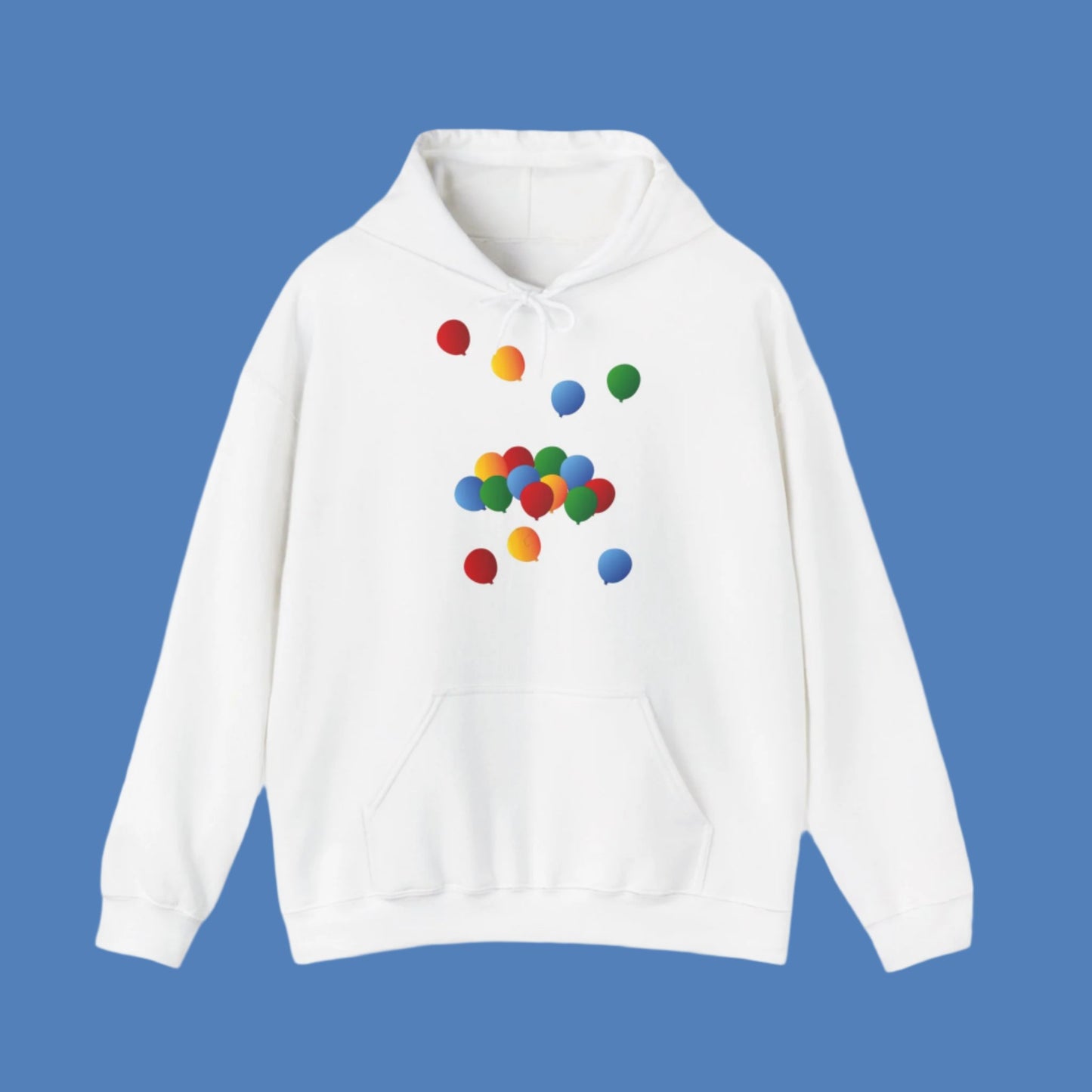 Sweatshirt à capuche adulte mixte Ballons de couleur