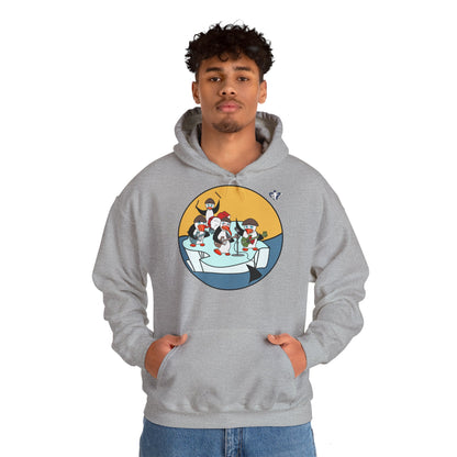 Sweatshirt à capuche Pingouins