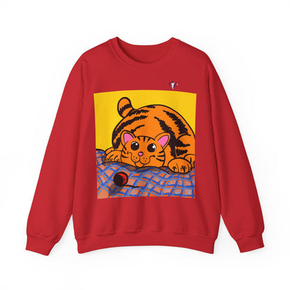 Sweatshirt adulte mixte Chat qui joue (à personnaliser)