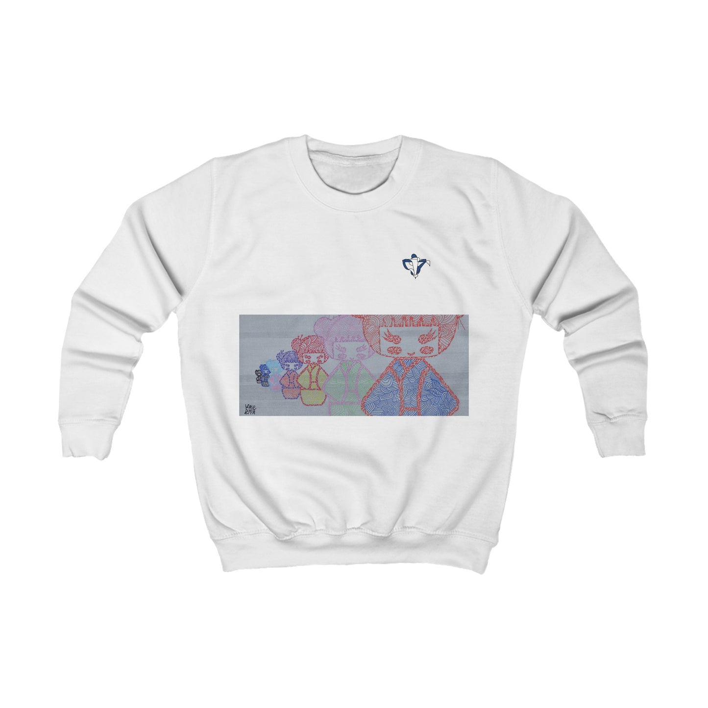 Sweatshirt enfant Poupées japonnaises (à personnaliser)