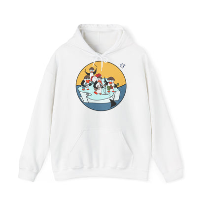 Sweatshirt à capuche Pingouins