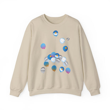 Sweatshirt adulte mixte Ballons du ciel (à personnaliser)