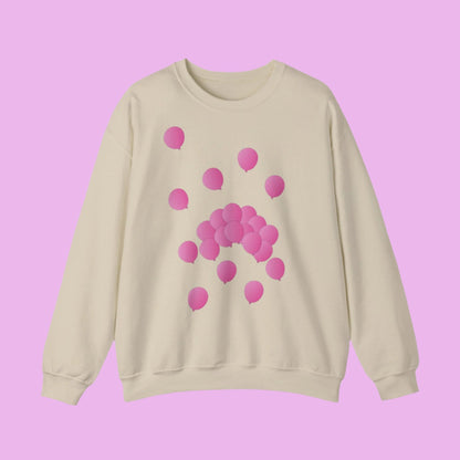 Sweatshirt adulte mixte Ballons roses