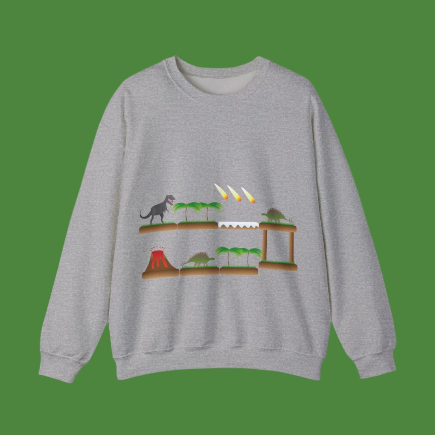 Sweatshirt adulte mixte Plateforme des dinosaures