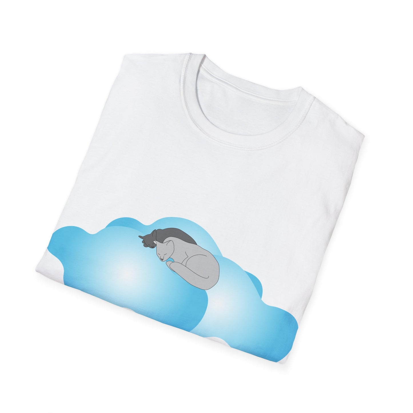 T-Shirt adulte mixte Chats et nuages