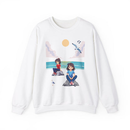 Sweatshirt adulte mixte Humeurs à la plage (à personnaliser)