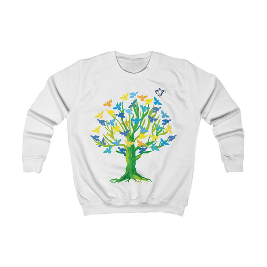 Sweatshirt enfant Arbre aux oiseaux (à personnaliser)