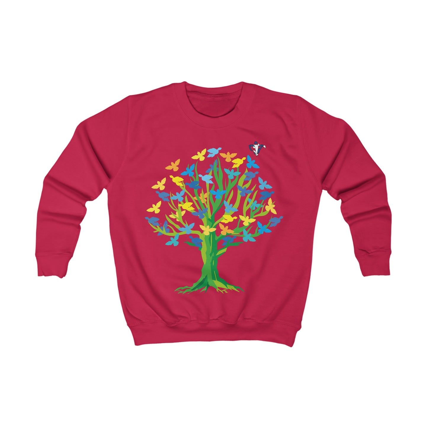 Sweatshirt enfant Arbre aux oiseaux (à personnaliser)