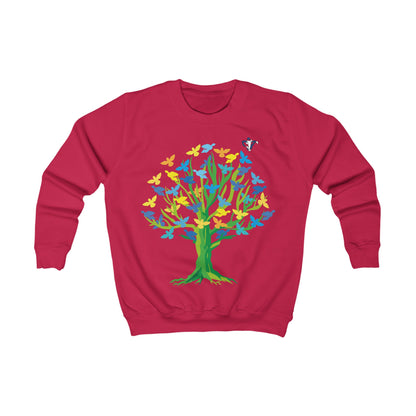 Sweatshirt enfant Arbre aux oiseaux (à personnaliser)