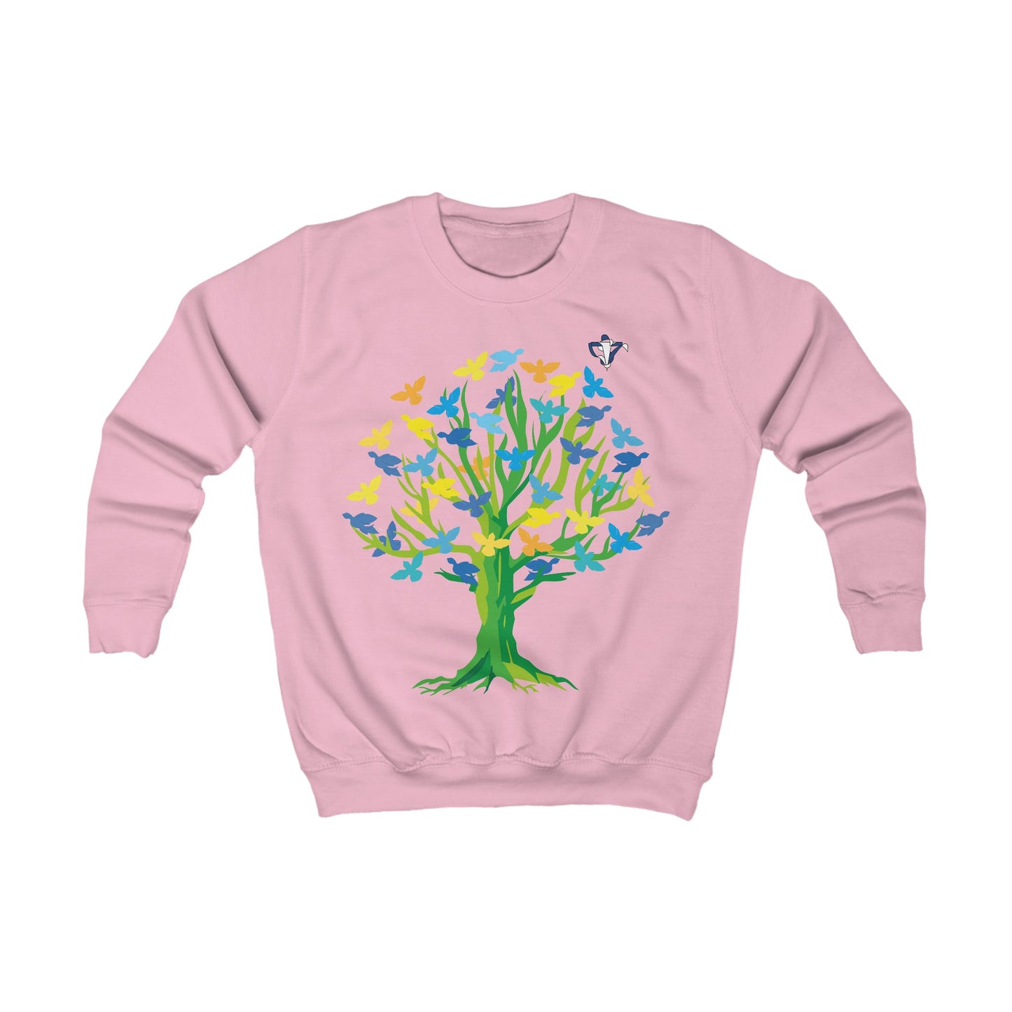 Sweatshirt enfant Arbre aux oiseaux (à personnaliser)