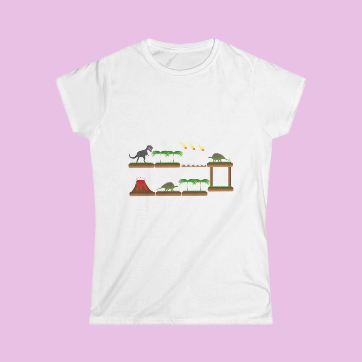 Tee-shirt femme dinosaures