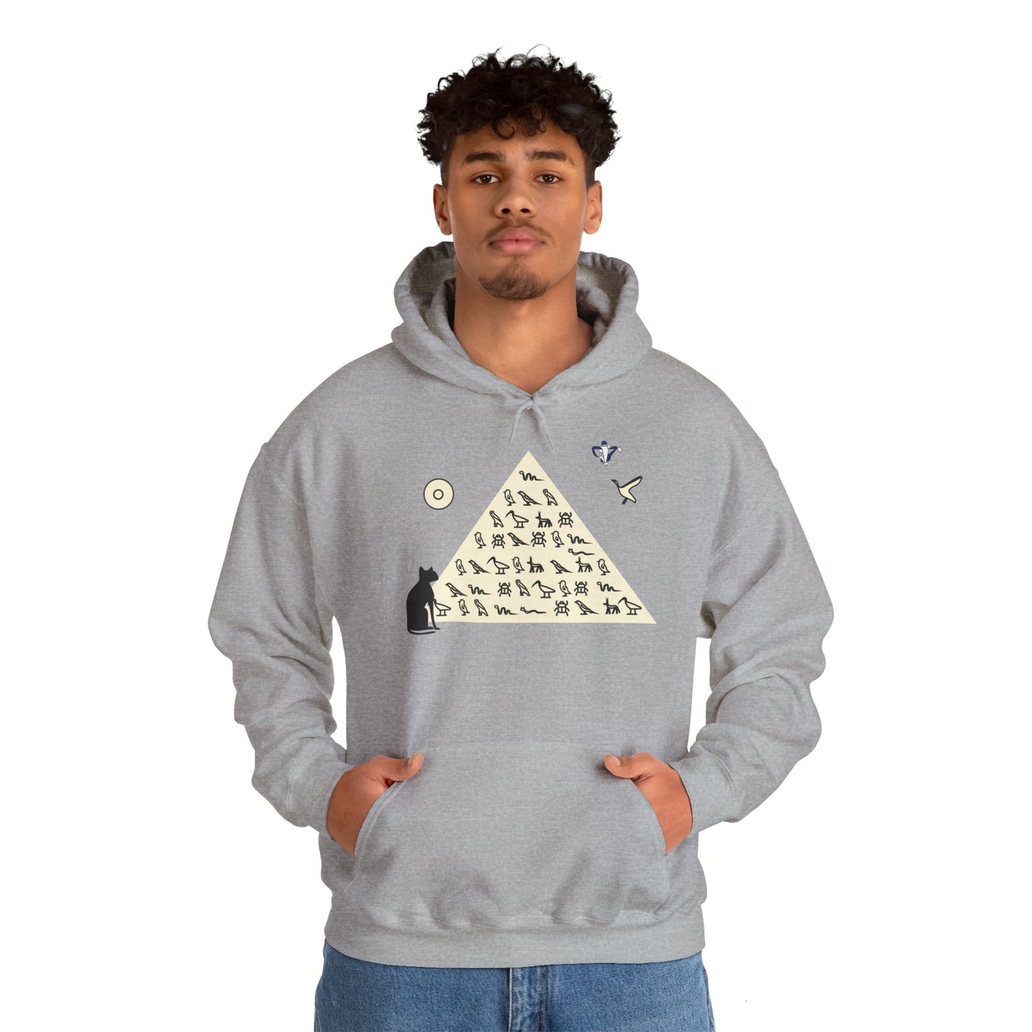 Sweatshirt à capuche adulte mixte Pyramide (à personnaliser)