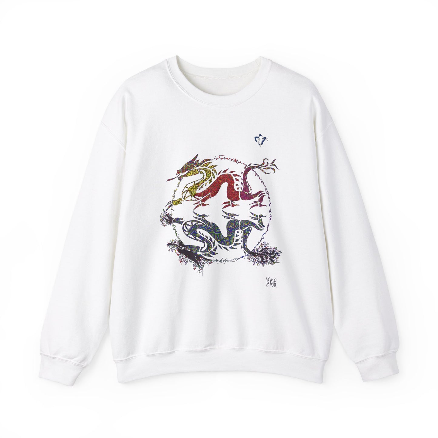 Sweatshirt adulte mixte Dragons miroir (à personnaliser)