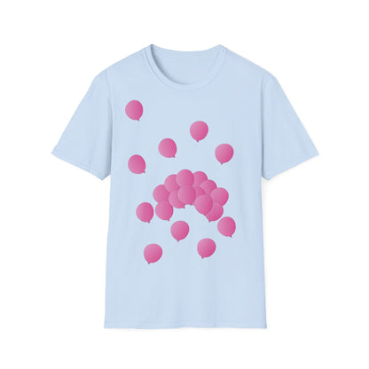 T-Shirt adulte mixte Ballons roses