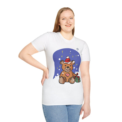 T-Shirt adulte mixte Ourson de Noël