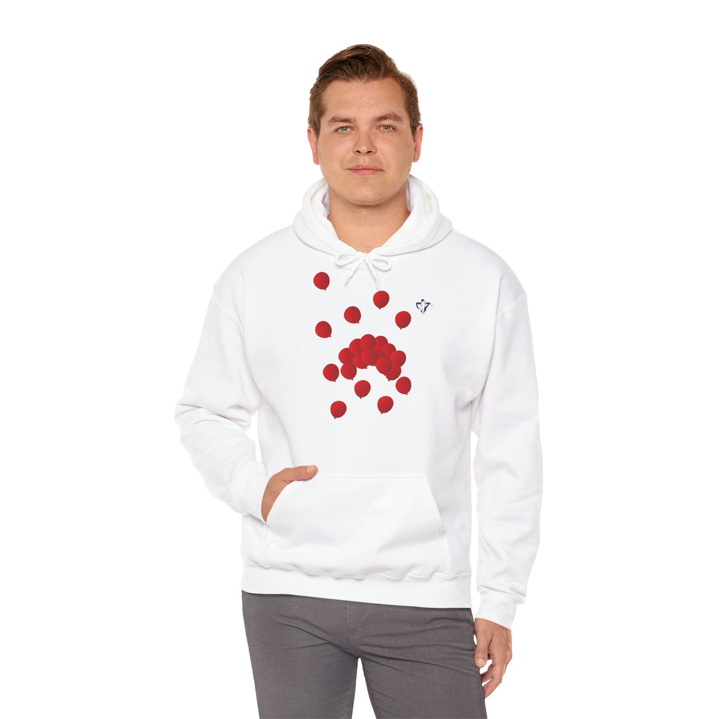 Sweatshirt à capuche adulte mixte Ballons rouges