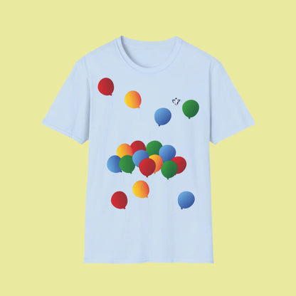 T-Shirt adulte mixte Ballons de couleur (à personnaliser)