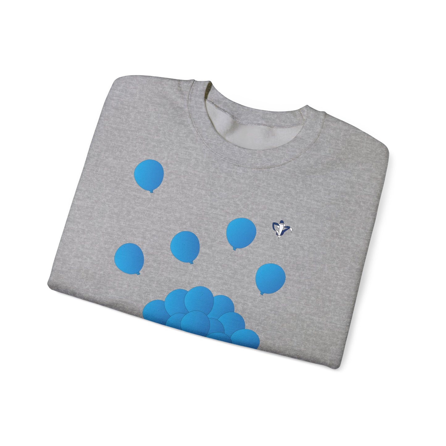 Sweatshirt adulte mixte Ballons bleus (à personnaliser)