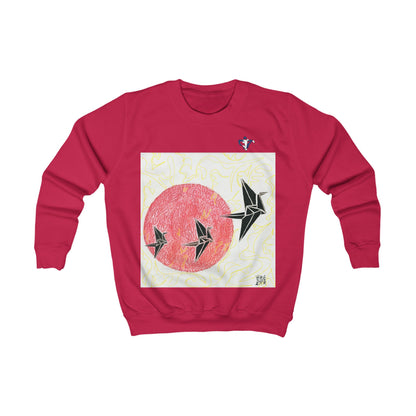 Sweatshirt enfant envolée de colibris