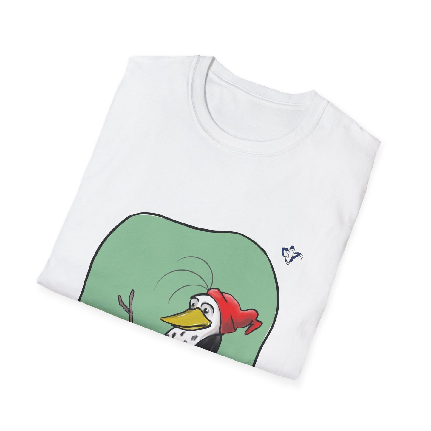 T-Shirt adulte mixte Pingouin glacé Personnalisation FACE et MANCHE