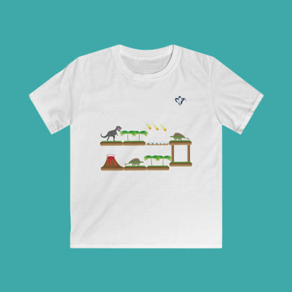 Dinosaur platform children's t-shirt (to personalize)