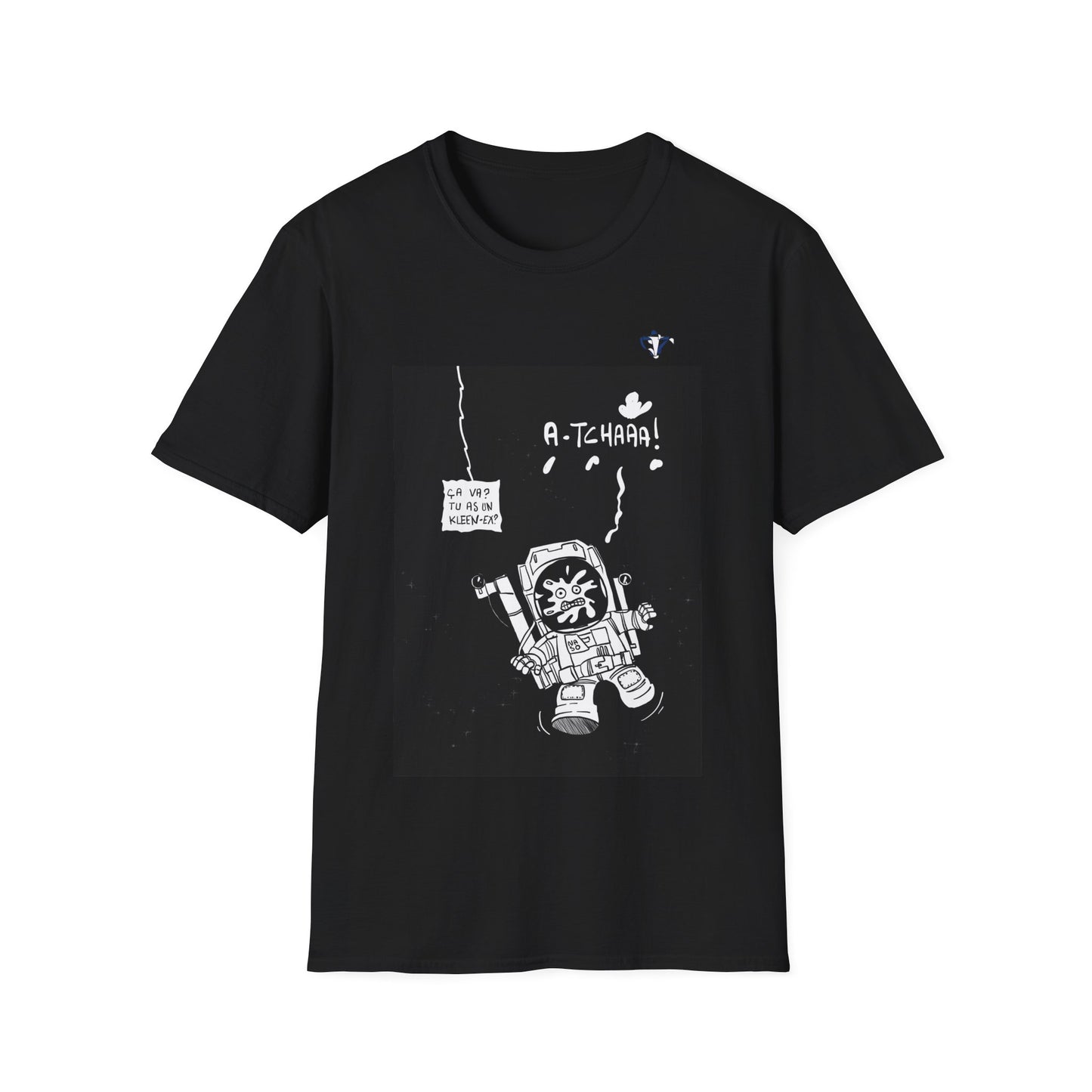 T-Shirt adulte mixte astronaute enrhumé