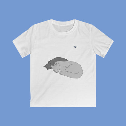 Tee-shirt enfant Deux chats (à personnaliser)