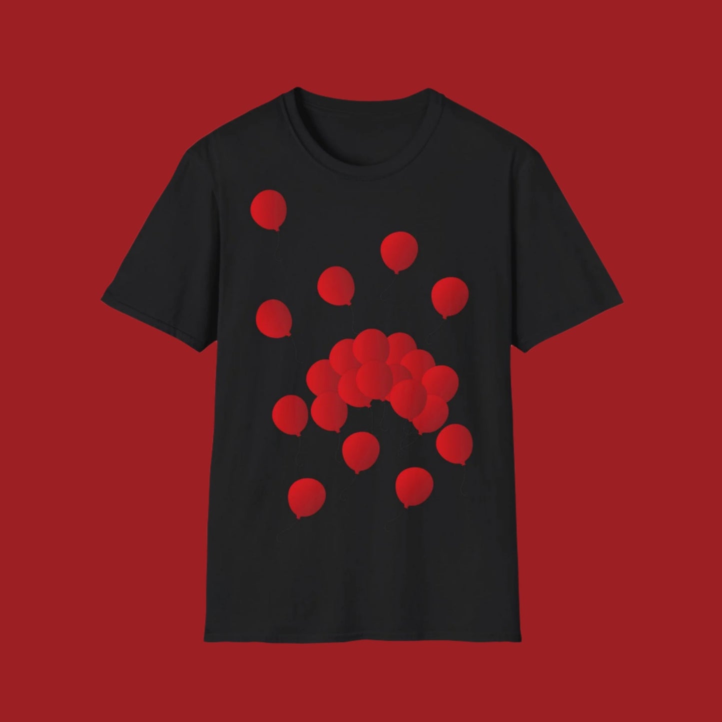 T-Shirt adulte mixte Ballons rouges