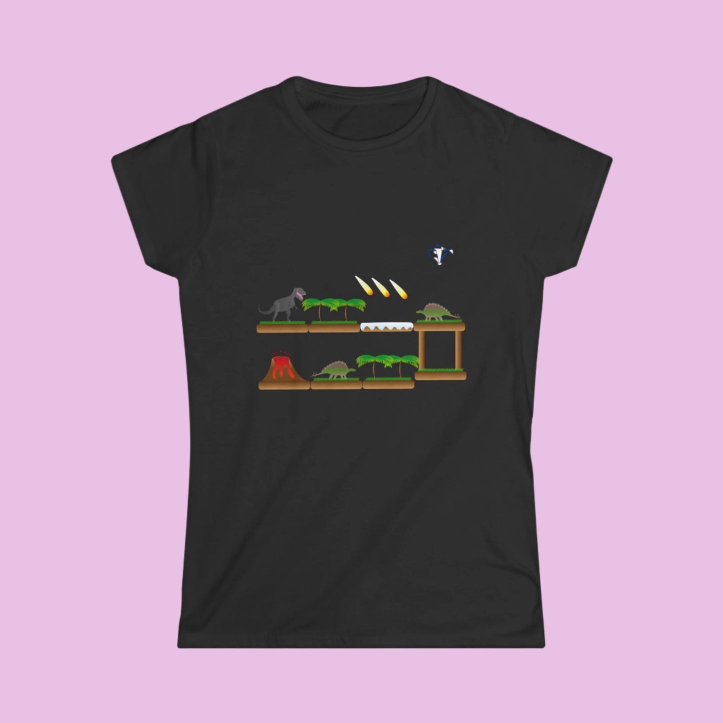 Tee-shirt femme Dinosaures (à personnaliser)