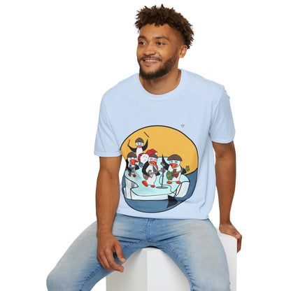 T-Shirt adulte mixte Pingouins (à personnaliser)