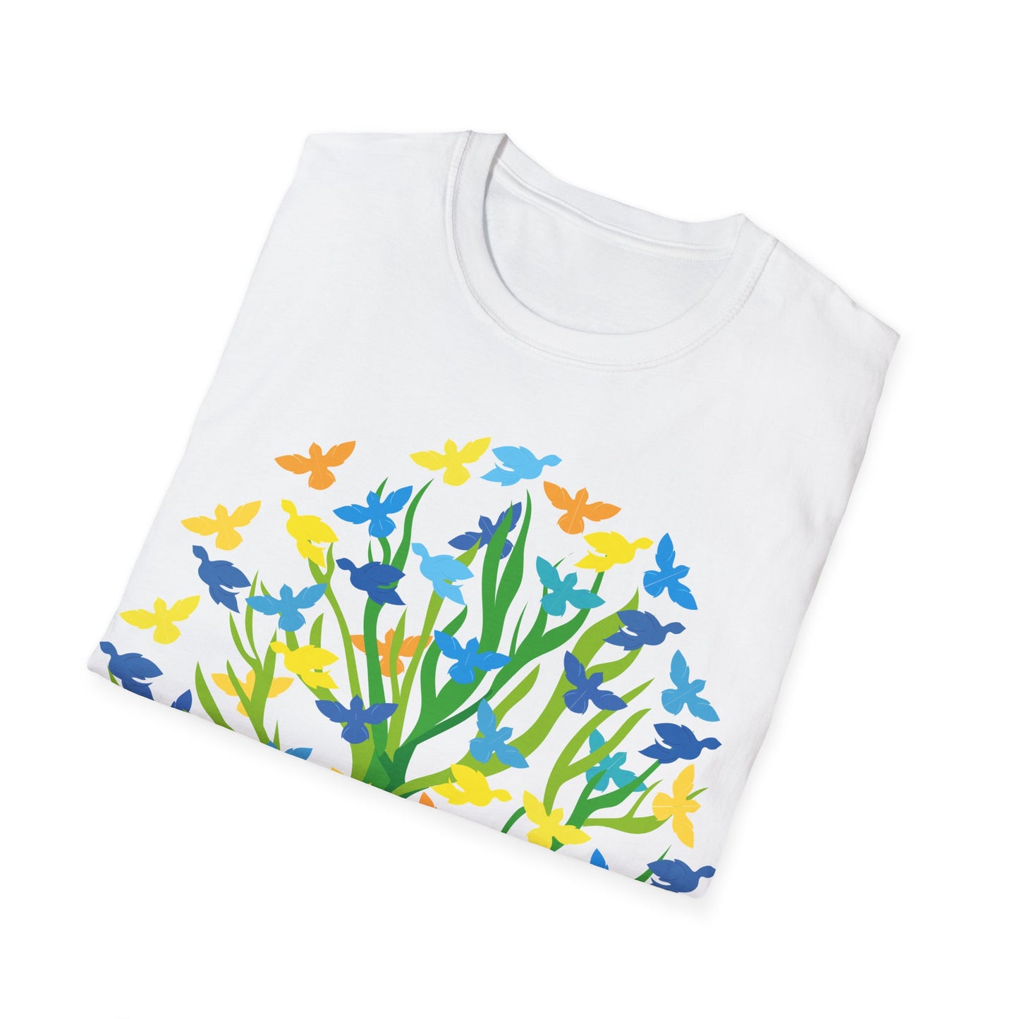 T-Shirt adulte mixte Arbre aux oiseaux