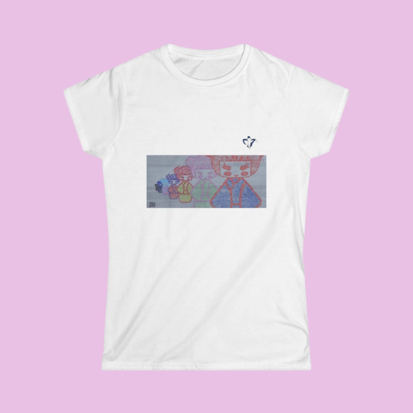 Tee-shirt femme Poupées japonnaises (à personnaliser)