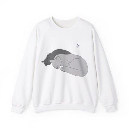 Sweatshirt adulte mixte Deux chats (à personnaliser)