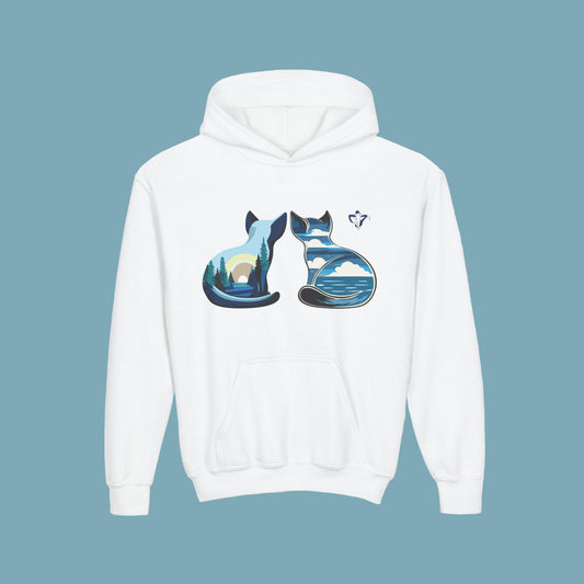 Sweatshirt à capuche enfant Chats et nature