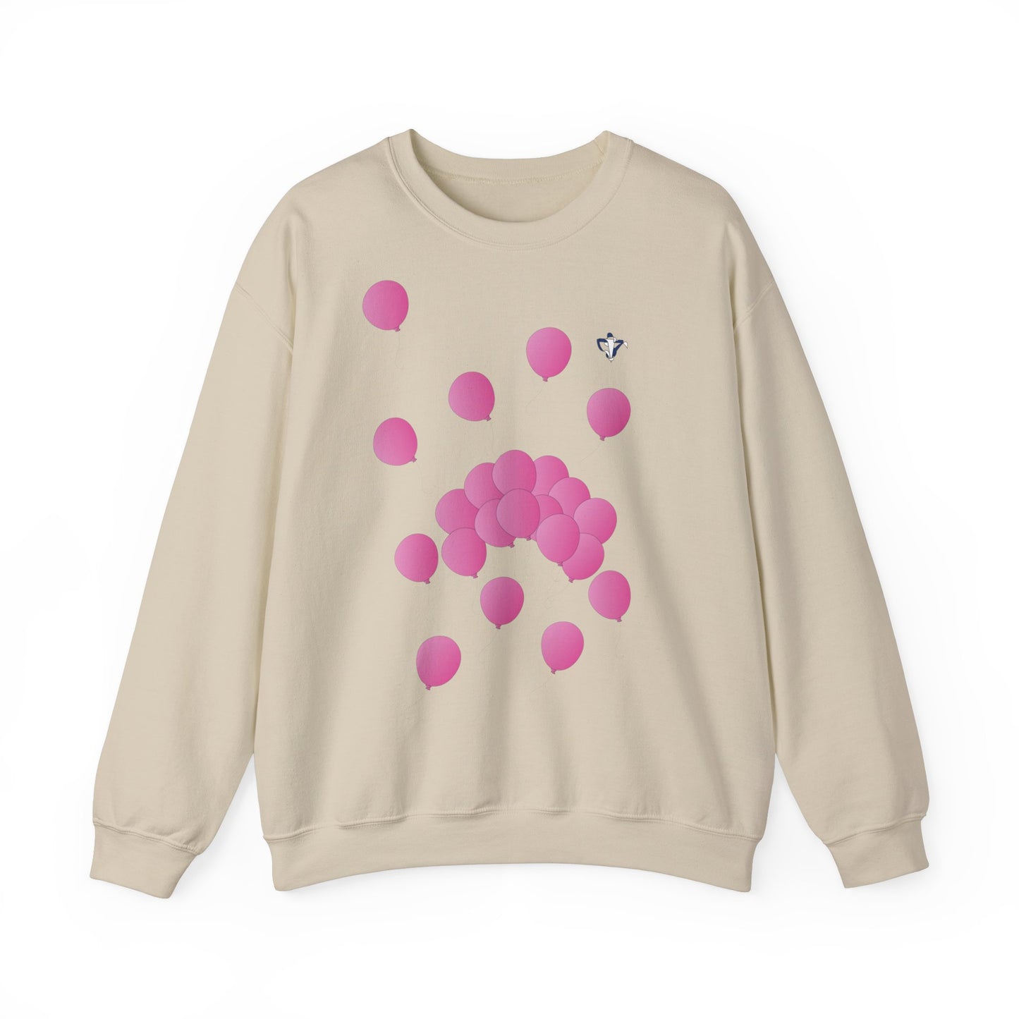 Sweatshirt adulte mixte Ballons roses (à personnalliser)