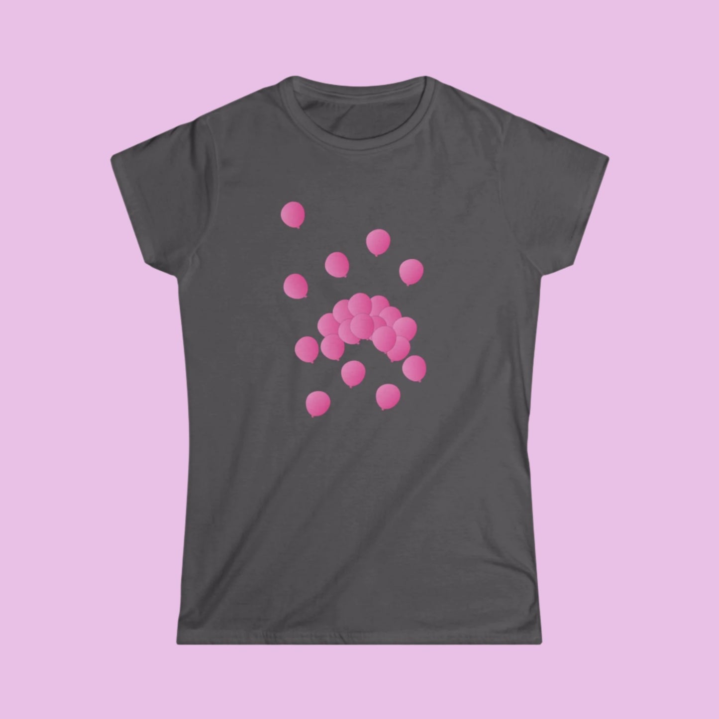 Tee-shirt femme Ballons roses