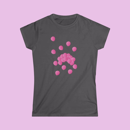 Tee-shirt femme Ballons roses