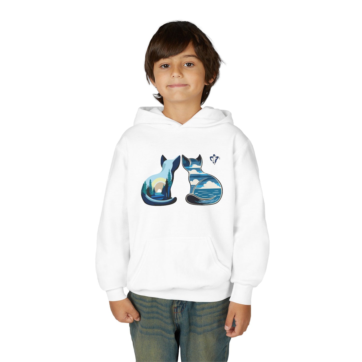Sweatshirt à capuche enfant Chats et nature